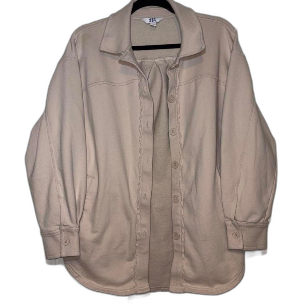 Joylab Women's Cream and Tan Shirt